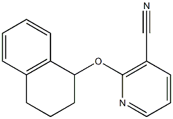 2-(1,2,3,4-tetrahydronaphthalen-1-yloxy)nicotinonitrile Struktur