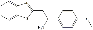 2-(1,3-benzothiazol-2-yl)-1-(4-methoxyphenyl)ethan-1-amine Struktur