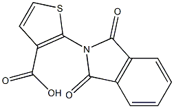 2-(1,3-dioxo-1,3-dihydro-2H-isoindol-2-yl)thiophene-3-carboxylic acid Struktur