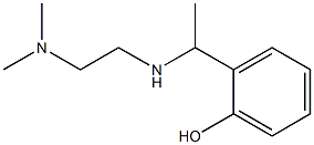 2-(1-{[2-(dimethylamino)ethyl]amino}ethyl)phenol Struktur