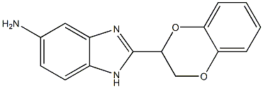 2-(2,3-dihydro-1,4-benzodioxin-2-yl)-1H-benzimidazol-5-amine Struktur