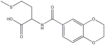 2-(2,3-dihydro-1,4-benzodioxin-6-ylformamido)-4-(methylsulfanyl)butanoic acid Struktur