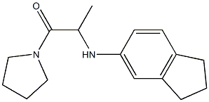 2-(2,3-dihydro-1H-inden-5-ylamino)-1-(pyrrolidin-1-yl)propan-1-one Struktur