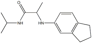 2-(2,3-dihydro-1H-inden-5-ylamino)-N-(propan-2-yl)propanamide Struktur