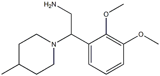 2-(2,3-dimethoxyphenyl)-2-(4-methylpiperidin-1-yl)ethanamine Struktur