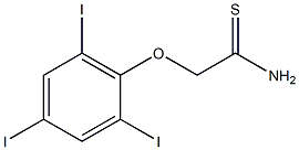 2-(2,4,6-triiodophenoxy)ethanethioamide Struktur