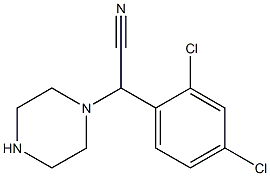 2-(2,4-dichlorophenyl)-2-(piperazin-1-yl)acetonitrile Struktur