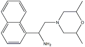 2-(2,6-dimethylmorpholin-4-yl)-1-(1-naphthyl)ethanamine Struktur