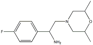 2-(2,6-dimethylmorpholin-4-yl)-1-(4-fluorophenyl)ethanamine Struktur