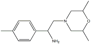 2-(2,6-dimethylmorpholin-4-yl)-1-(4-methylphenyl)ethanamine Struktur