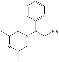 2-(2,6-dimethylmorpholin-4-yl)-2-(pyridin-2-yl)ethan-1-amine Struktur