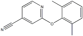 2-(2,6-dimethylphenoxy)isonicotinonitrile Struktur