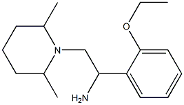 2-(2,6-dimethylpiperidin-1-yl)-1-(2-ethoxyphenyl)ethanamine Struktur