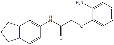 2-(2-aminophenoxy)-N-(2,3-dihydro-1H-inden-5-yl)acetamide Struktur