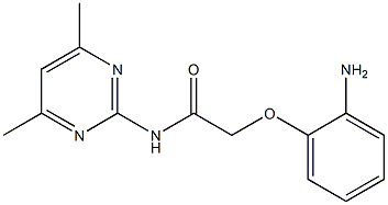 2-(2-aminophenoxy)-N-(4,6-dimethylpyrimidin-2-yl)acetamide Struktur