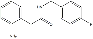 2-(2-aminophenyl)-N-(4-fluorobenzyl)acetamide Struktur