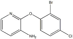 2-(2-bromo-4-chlorophenoxy)pyridin-3-amine Struktur