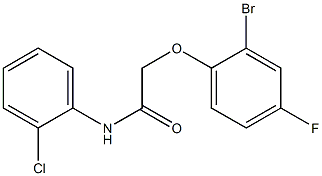 2-(2-bromo-4-fluorophenoxy)-N-(2-chlorophenyl)acetamide Struktur