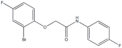 2-(2-bromo-4-fluorophenoxy)-N-(4-fluorophenyl)acetamide Struktur