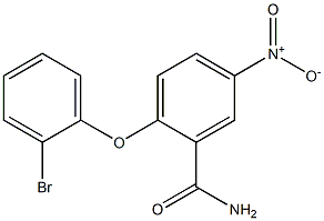 2-(2-bromophenoxy)-5-nitrobenzamide Struktur