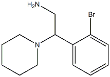 2-(2-bromophenyl)-2-piperidin-1-ylethanamine Struktur