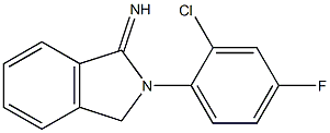 2-(2-chloro-4-fluorophenyl)-2,3-dihydro-1H-isoindol-1-imine Struktur