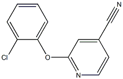 2-(2-chlorophenoxy)isonicotinonitrile Struktur