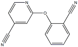 2-(2-cyanophenoxy)isonicotinonitrile Struktur