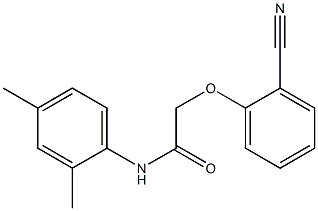 2-(2-cyanophenoxy)-N-(2,4-dimethylphenyl)acetamide Struktur