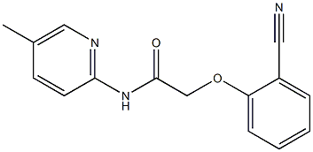 2-(2-cyanophenoxy)-N-(5-methylpyridin-2-yl)acetamide Struktur