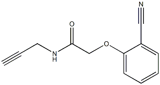 2-(2-cyanophenoxy)-N-prop-2-ynylacetamide Struktur