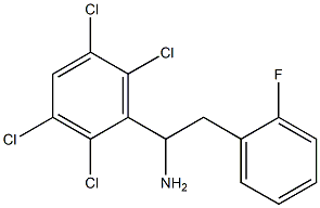 2-(2-fluorophenyl)-1-(2,3,5,6-tetrachlorophenyl)ethan-1-amine Struktur