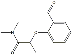 2-(2-formylphenoxy)-N,N-dimethylpropanamide Struktur