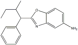 2-(2-methyl-1-phenylbutyl)-1,3-benzoxazol-5-amine Struktur