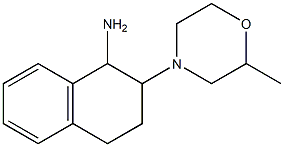 2-(2-methylmorpholin-4-yl)-1,2,3,4-tetrahydronaphthalen-1-amine Struktur