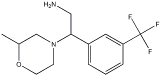 2-(2-methylmorpholin-4-yl)-2-[3-(trifluoromethyl)phenyl]ethanamine Struktur