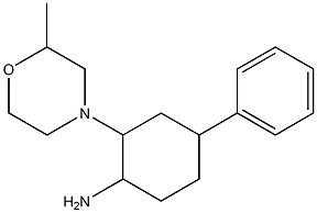 2-(2-methylmorpholin-4-yl)-4-phenylcyclohexanamine Struktur