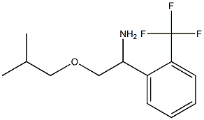 2-(2-methylpropoxy)-1-[2-(trifluoromethyl)phenyl]ethan-1-amine Struktur