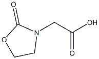 2-(2-oxo-1,3-oxazolidin-3-yl)acetic acid Struktur