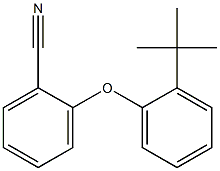 2-(2-tert-butylphenoxy)benzonitrile Struktur