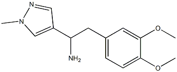 2-(3,4-dimethoxyphenyl)-1-(1-methyl-1H-pyrazol-4-yl)ethan-1-amine Struktur