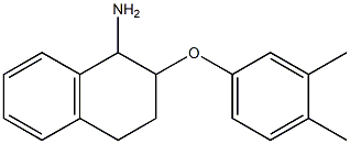 2-(3,4-dimethylphenoxy)-1,2,3,4-tetrahydronaphthalen-1-amine Struktur