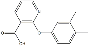 2-(3,4-dimethylphenoxy)nicotinic acid Struktur