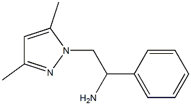 2-(3,5-dimethyl-1H-pyrazol-1-yl)-1-phenylethanamine Struktur