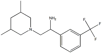 2-(3,5-dimethylpiperidin-1-yl)-1-[3-(trifluoromethyl)phenyl]ethan-1-amine Struktur