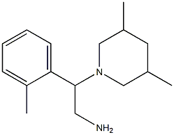 2-(3,5-dimethylpiperidin-1-yl)-2-(2-methylphenyl)ethanamine Struktur