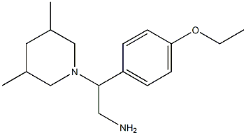 2-(3,5-dimethylpiperidin-1-yl)-2-(4-ethoxyphenyl)ethanamine Struktur