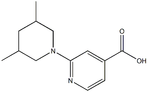 2-(3,5-dimethylpiperidin-1-yl)pyridine-4-carboxylic acid Struktur