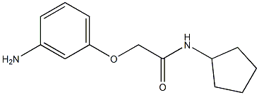 2-(3-aminophenoxy)-N-cyclopentylacetamide Struktur