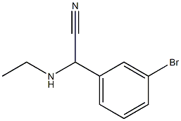 2-(3-bromophenyl)-2-(ethylamino)acetonitrile Struktur